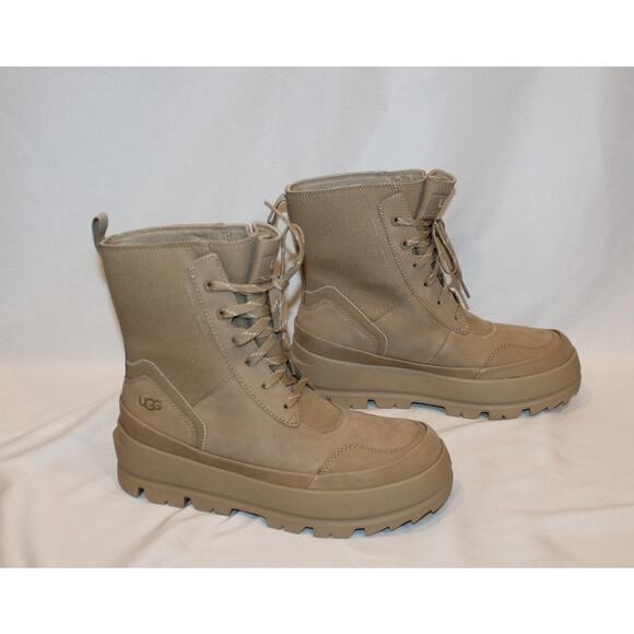 NIB UGG WOMEN'S WATER REPELLENT LEATHER BOOTS SAND SZ 10 - Picture 2 of 6